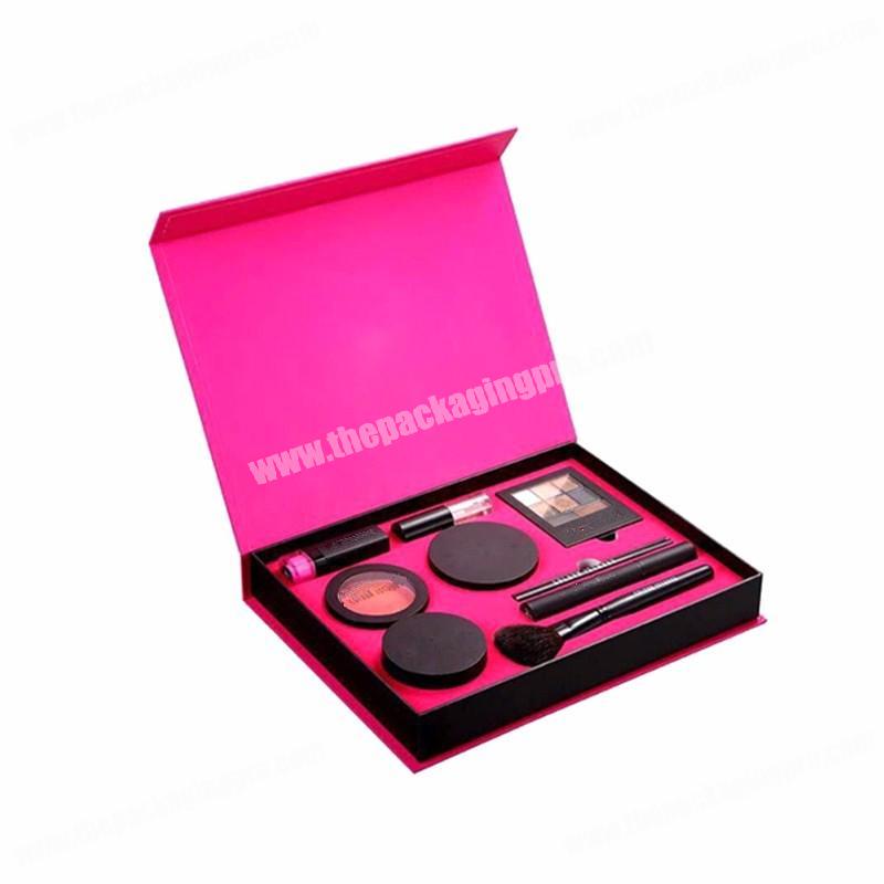 Hot sale Europe  America custom new product magnetic a set of cosmetics packaging gift box