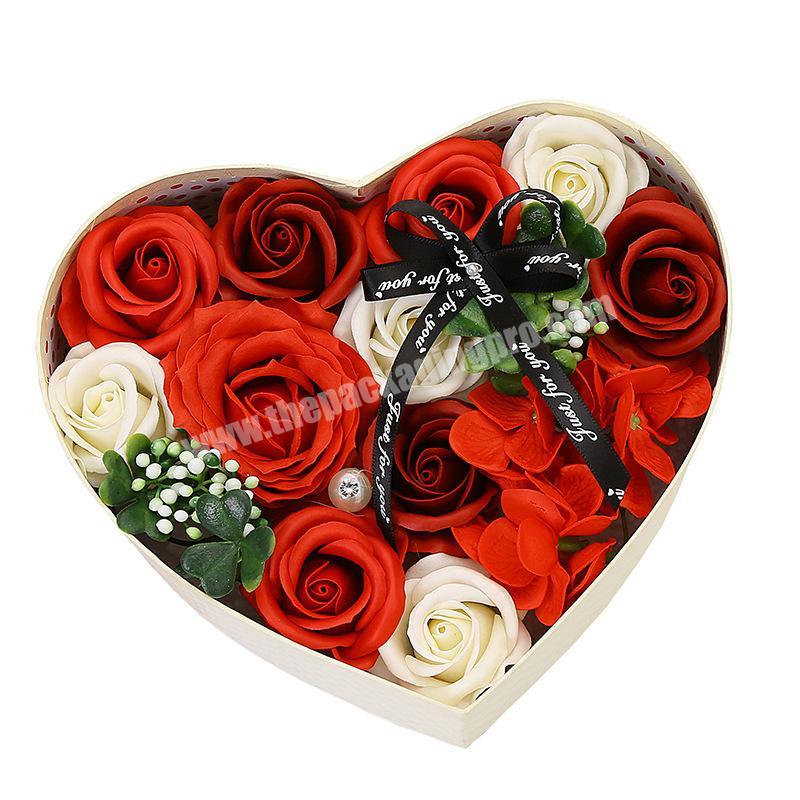 Hot sale factory direct flower box round flower box roses flower gift box with high quality
