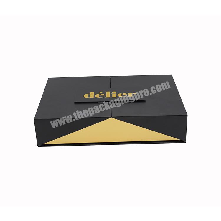 hot sale factory direct price custom luxury gift black packaging