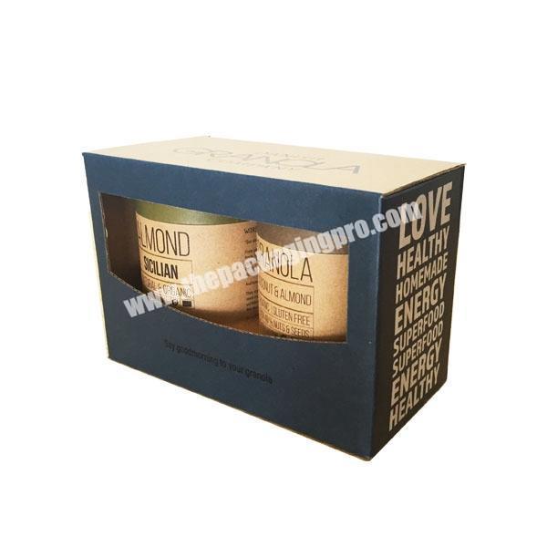 Hot Sale Gift Box in Mailbox Shape Divided Cardboard Cookies Box Corrugated Box for Canned Food
