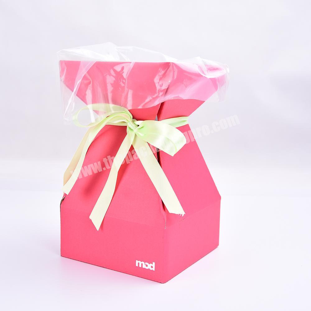 Hot Sale Handmade Flower packaging  Basket Waterproof Paper Gift Box