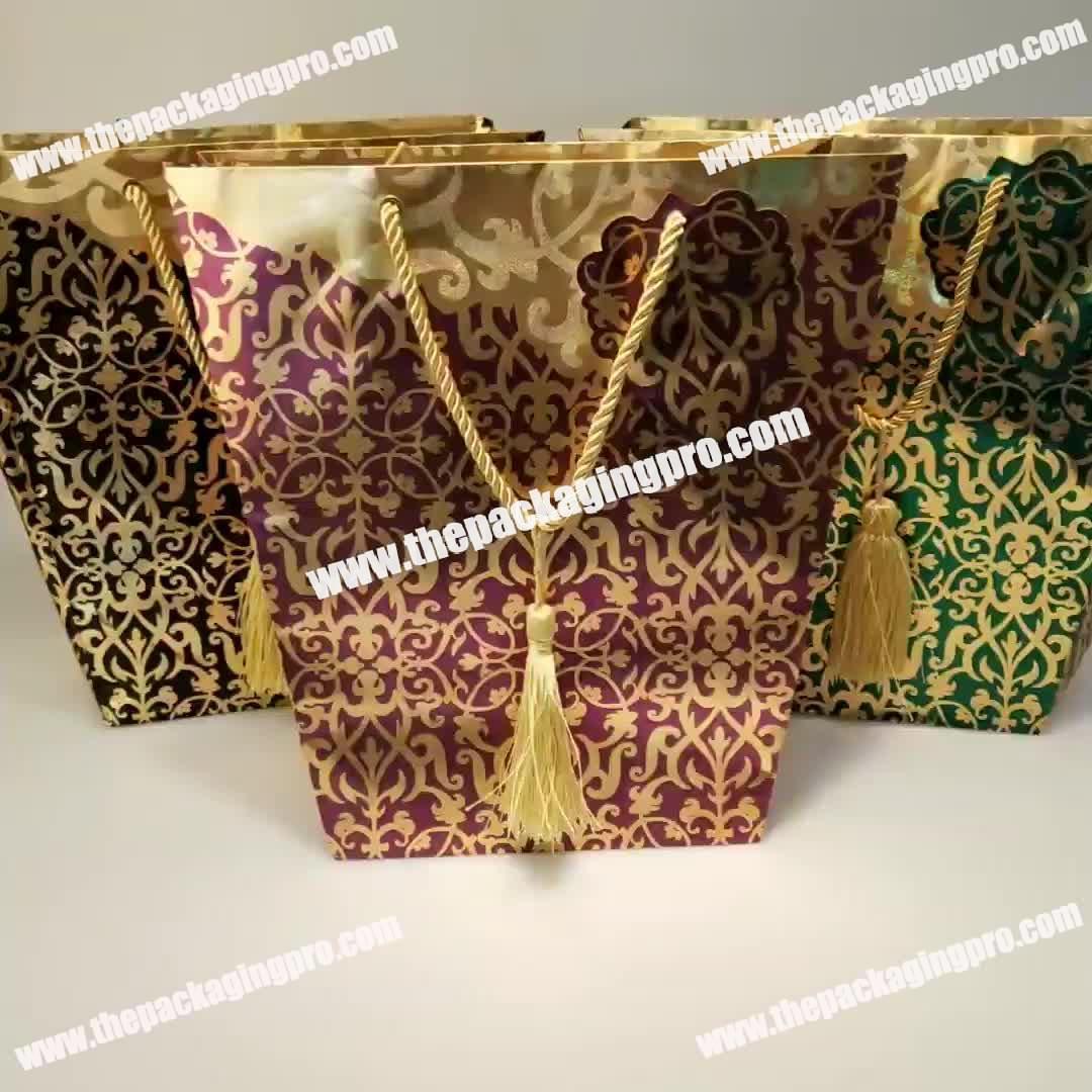 Hot Sale New Design Colorful Gift Bags ShoppingGift Economical And Practical Luxury Flat Paper Bags with Handle