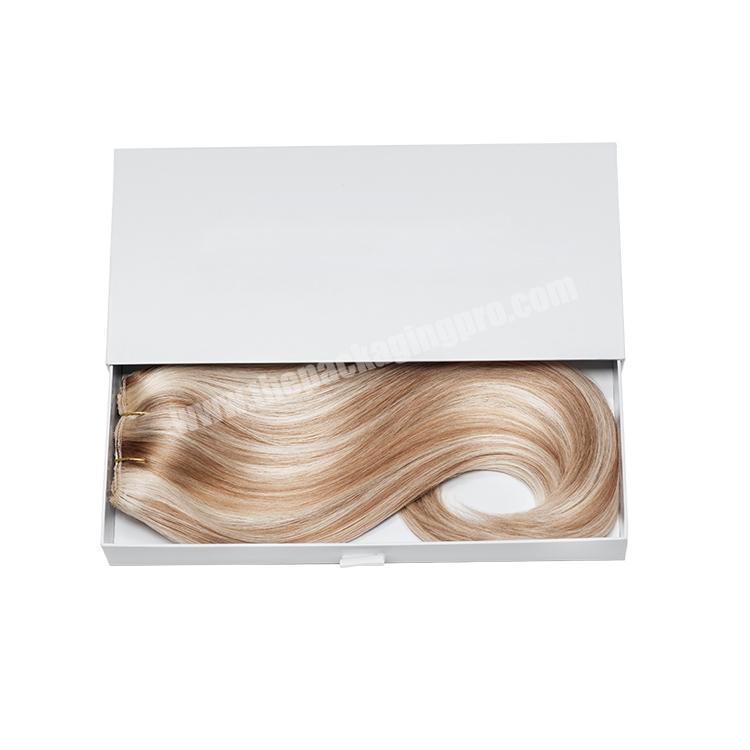 hot sale new design custom  paper gift box wig gabal front lace wig hairpiece packaging box printed your own logo