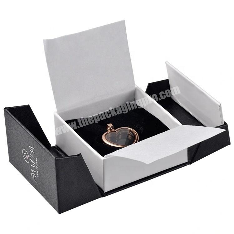 Hot Sale New Style Black Cardboard Gift Box Paper Ring Jewelry Box