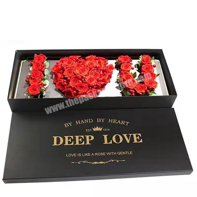 Hot sale outdoor christmas decorations gift boxes with flower gift packaging