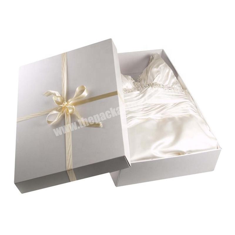 Hot Sale Paper Bridesmaid Preservation Custom Large Storage Gift Boxes Packaging Wedding Dresses Packing Boxes