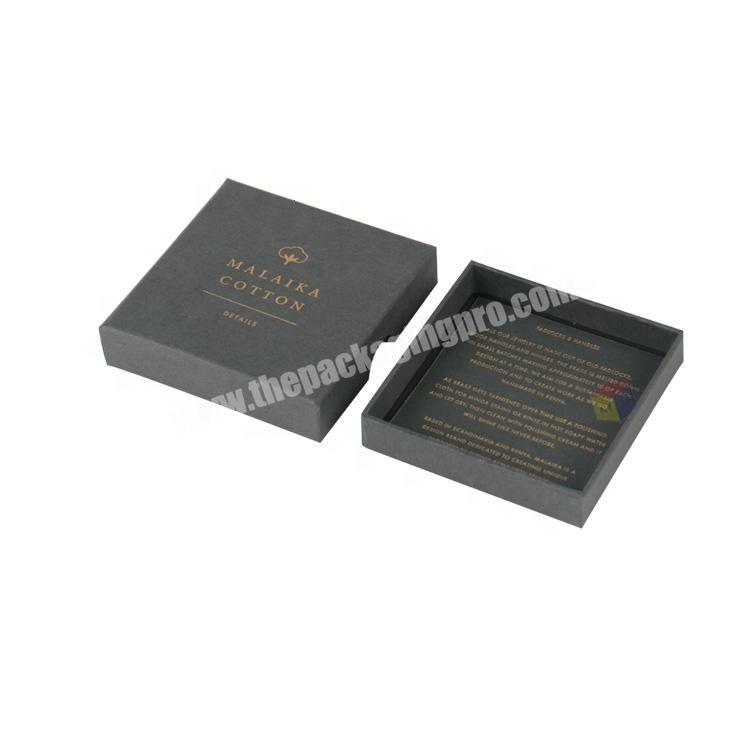 hot sale plain black paper jewelry shipping boxes