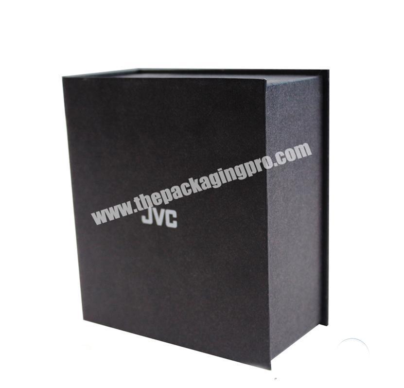Hot Sale Square black paper for earphone packaging box