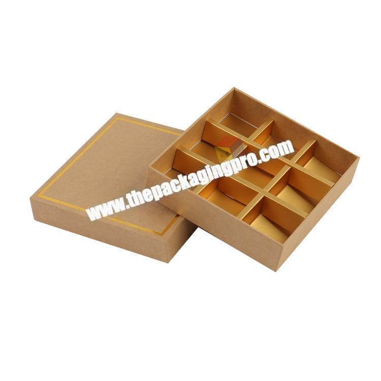hot sale thick rigid cardboard square brownie box