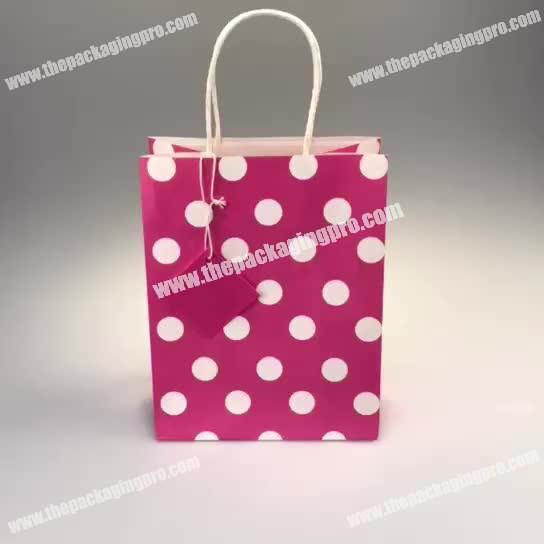 hot sale wholesale  high quality white kraft paper bag gift bags