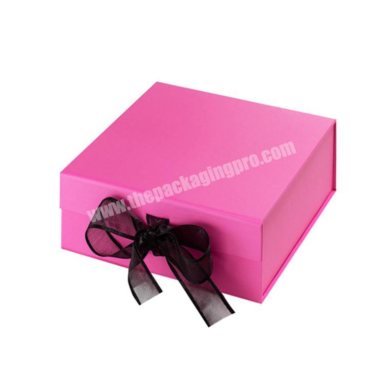 Hot sale wholesale packaging gift box with ribbon