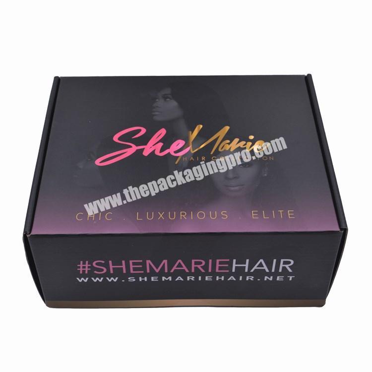 Hot sales Custom Logo Corrugated Board Mothly Subscription Box  Mailing Packaging Boxes for Hair Extensions Shirts