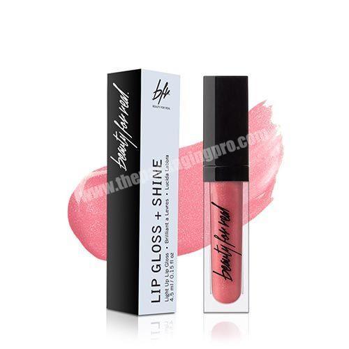 Hot sales custom Logo pink  Gifts cosmetic paper box sets containers packaging tube box for lip gloss
