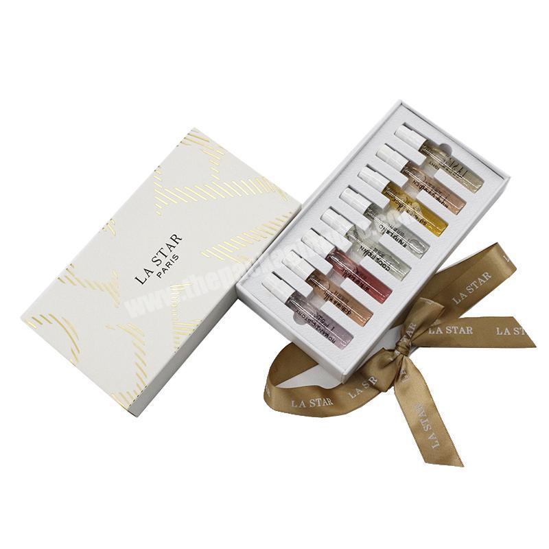 Hot Sales Luxury Beauty Cosmetic Perfume Packaging Gift Box With Bow Tie