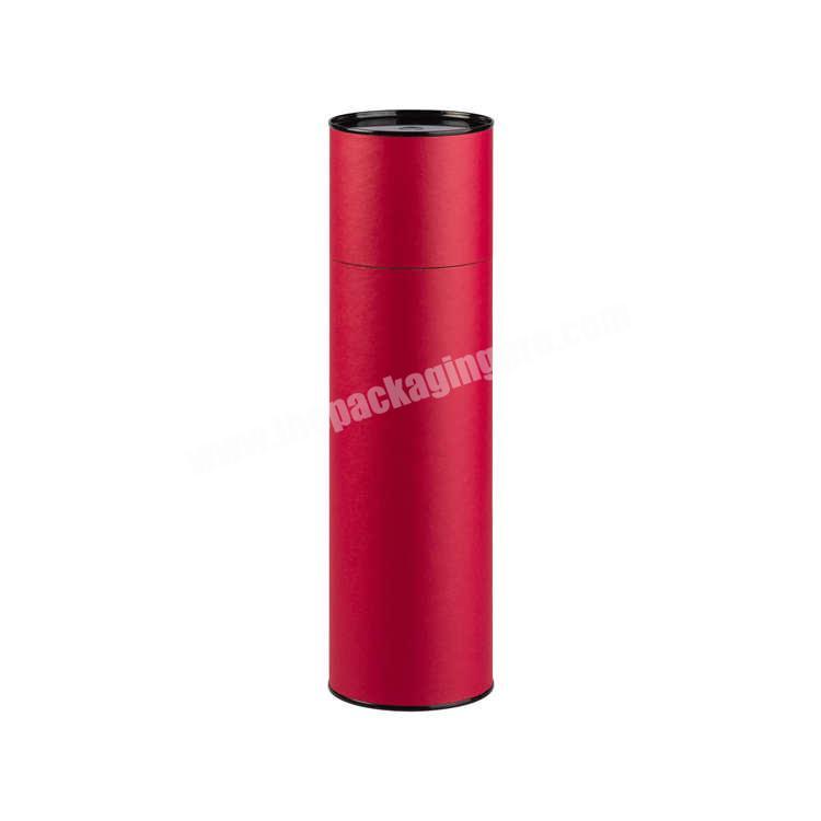 Hot sales Red Color Round Tube Makeup Bottle Packaging Shipping Box