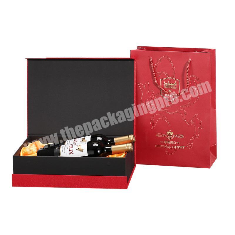 Hot sell Designed recyclable wine glass gift box wholesale