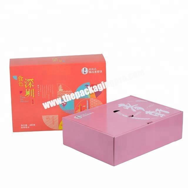hot sell recycled cookies box packaging rectangle sleeve