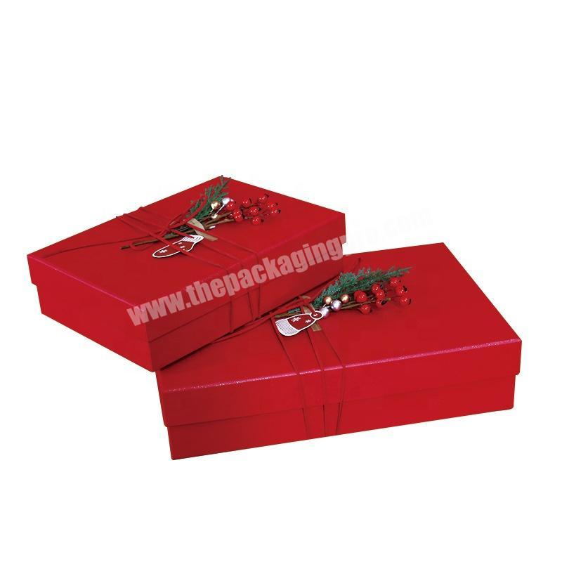 Hot Selling 2019 DIY Christmas Decoration Cardboard Paper Gift Box