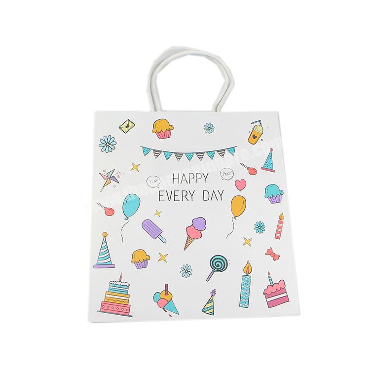 Hot selling custom matt lamination gift custom bag square kraft paper shopping bag