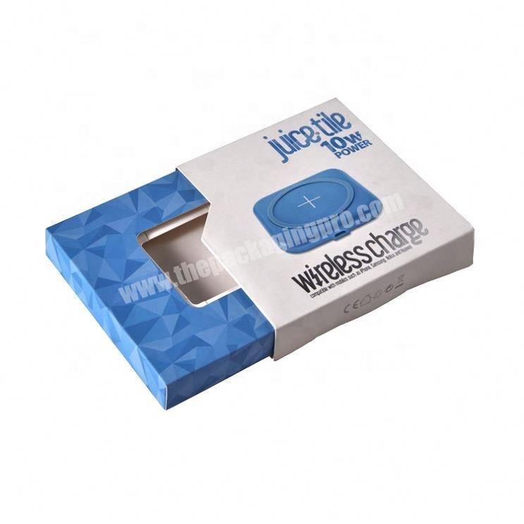 Hot selling Eco friendly Recycled Natural  wireless charge paper packaging box