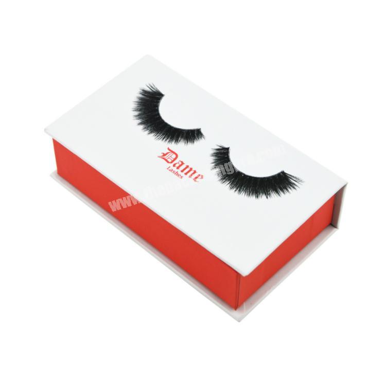 Hot selling foldable custom eyelash packaging cosmetic paper box
