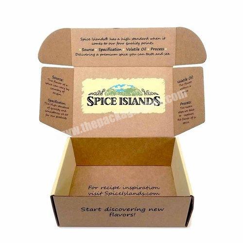 Hot selling folding corrugated  mailling box custom shipping packaging kraft paper boxes