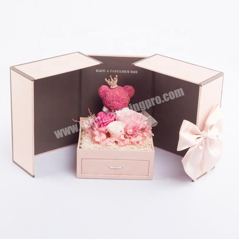 Hot Selling High Quality Gift Packing Box Jewelry Necklace Boxes with Double Door Open