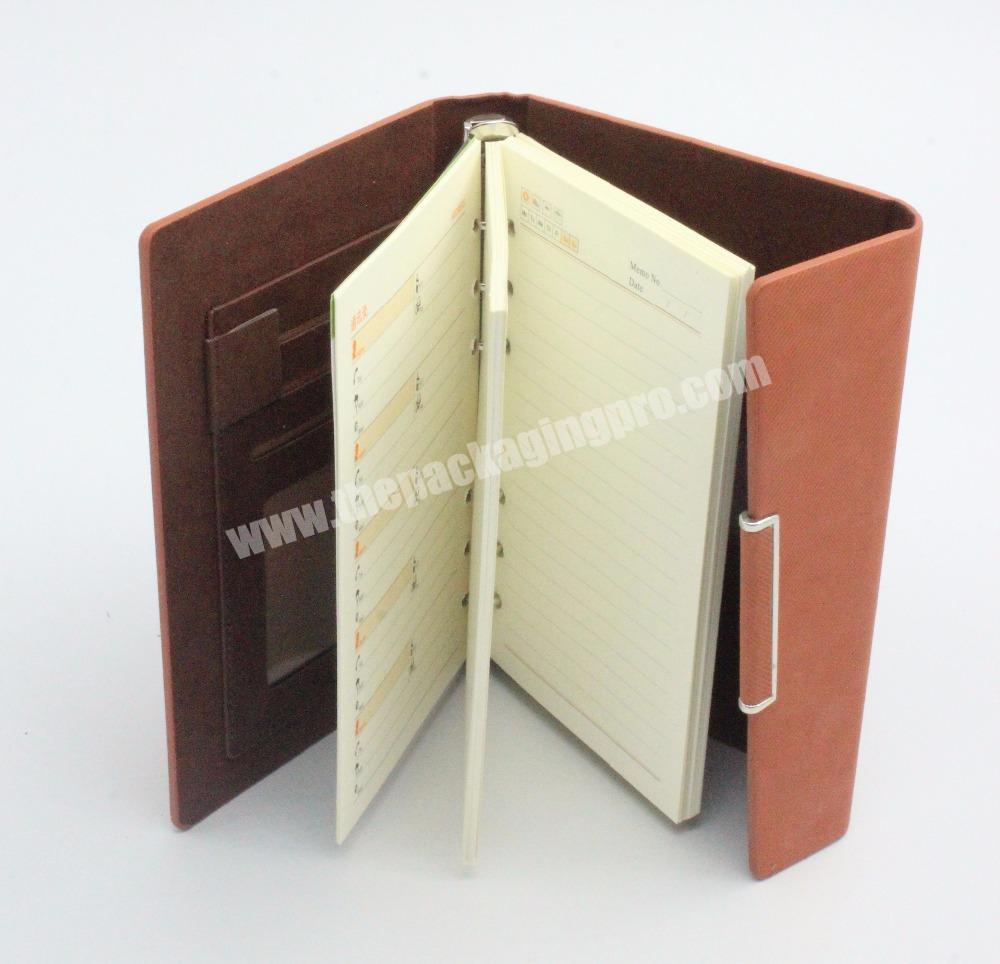 Hot Selling High Quality OEM Cheap A4 Size Print Hardcover Leather Notebook