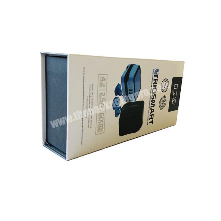 Hot-selling manufacturers custom logo rectangular luxury white cardboard magnetic box for digital watch