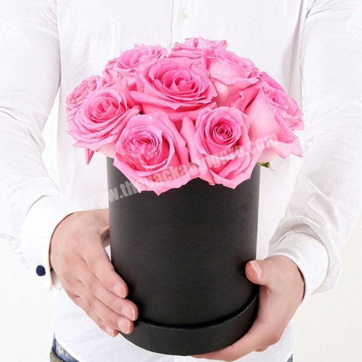 Hot Selling paper round flower rose box preserved flower hat box