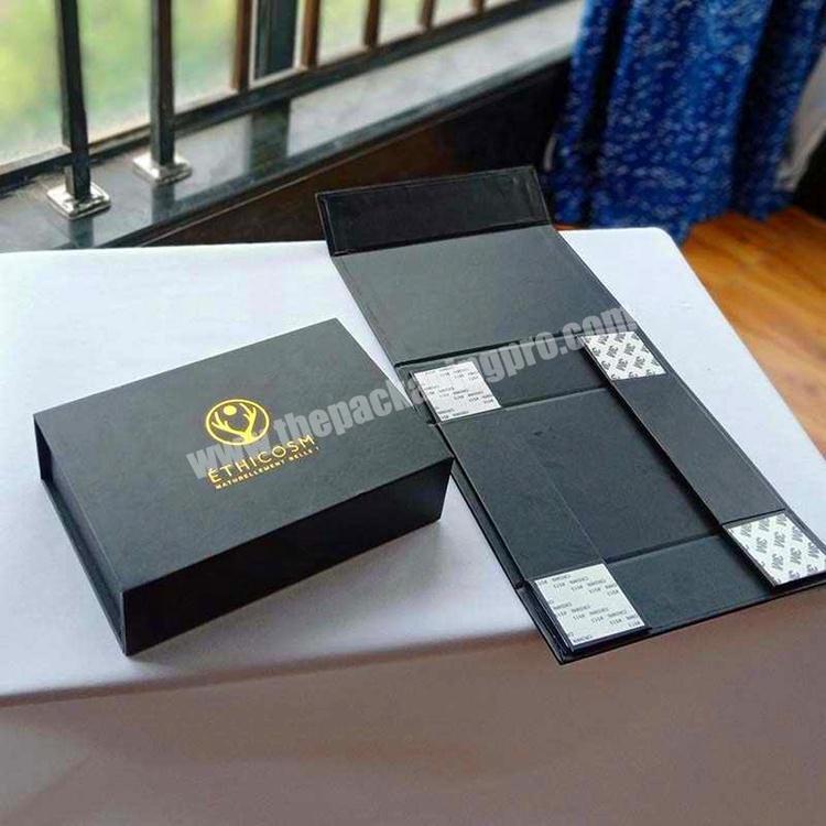Hot selling product Foldable Magnetic Dress Gift Box With Silk Ribbon