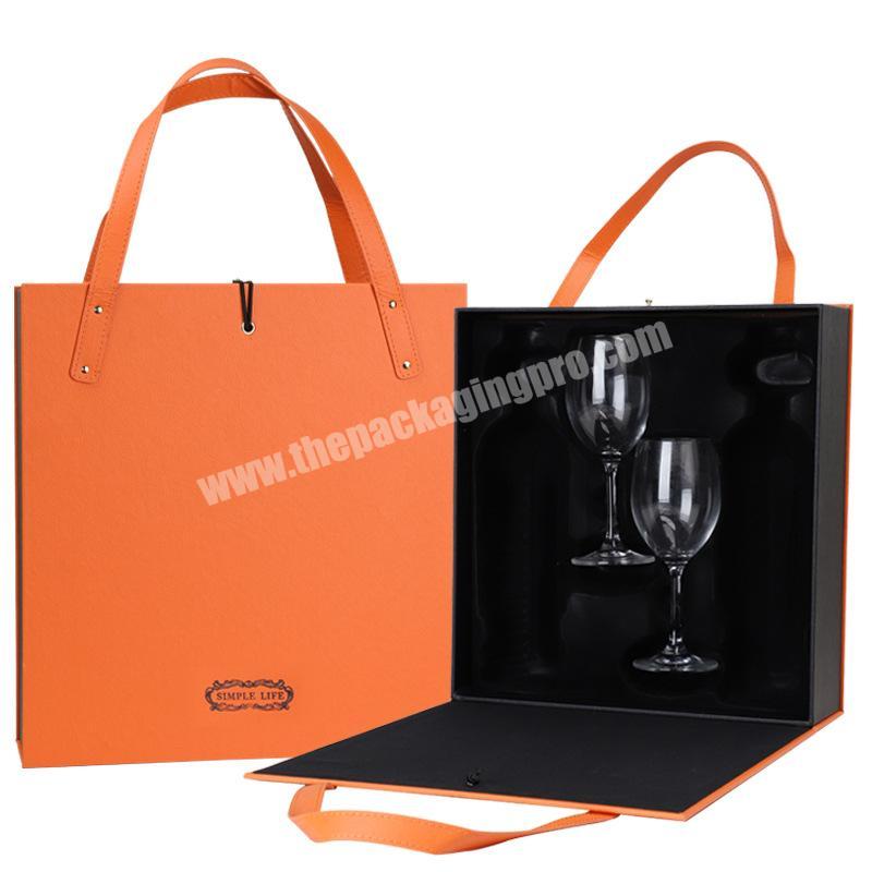 Hot selling product wine box luxury leather wine jewelry boxes wine gift box luxury