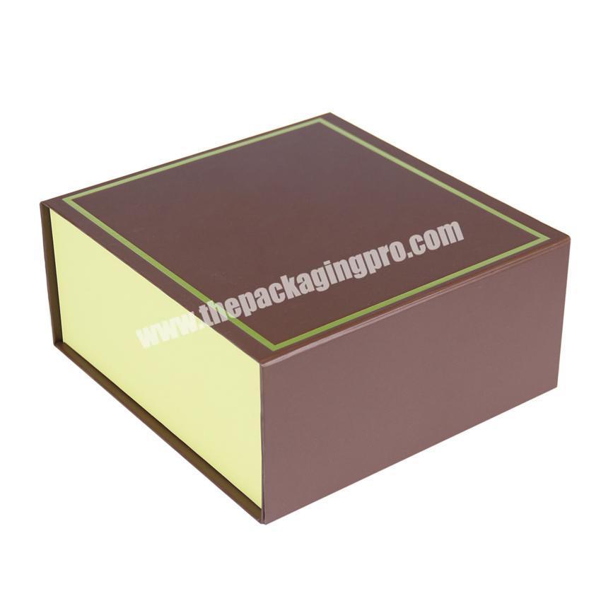 Hot Selling Ribbon Flat Cardboard Gift Box Folding Paper Hair Extension Box