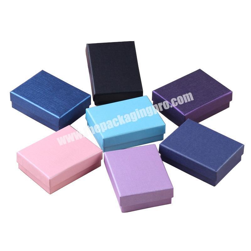 hot selling seven color can choose optional rectangular necklace earrings jewelry box