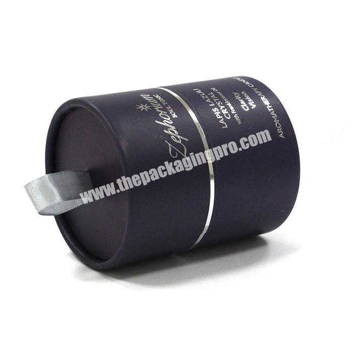 hot stamping candle packing box cylindrical gift box round cardboard tube