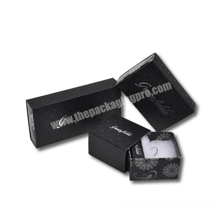 Foil Stamping Custom Logo Black Craft Paper Pull out Sleeve Boxes for Gift  Pack Luxury Sliding Drawer Wig Gift Box Packaging - China Jewelry Box,  Packaging Box