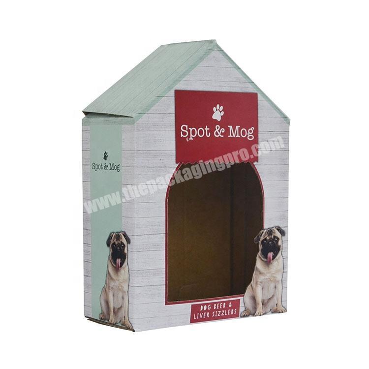 House Shaped Cardboard Paper Packaging Food Storage Gift Box With Window