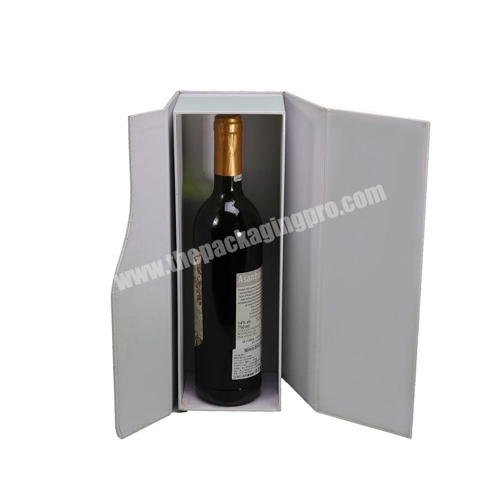 Huaisheng Luxury Custom Printed Cardboard Book Style Wine Glass Gift Box