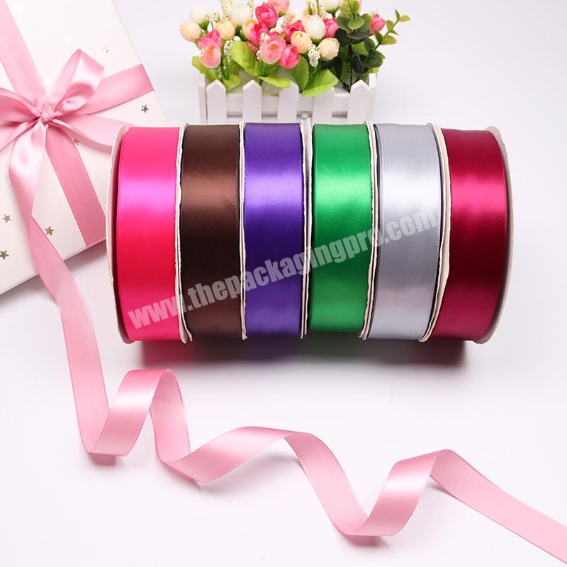 In Stock 3.8cm Satin Ribbon for Packing 100% Polyester Satin Gift Ribbon Wholesale Custom Color Ribbons