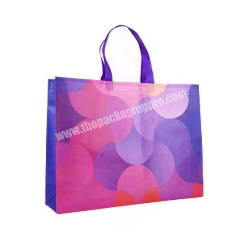 in stock cheap recycle laminated custom made non woven bag shopping bag with your logo