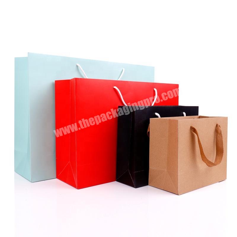 In Stock Low Cost Cheap Customize Paper Bag for ClothingGiftPackaging