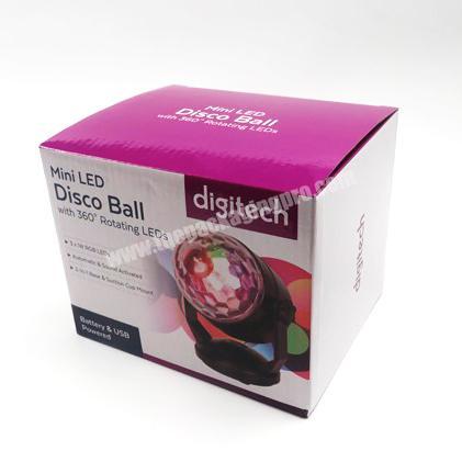 In Stock Low MOQ  Corrugated Color Box For Disco Ball Packaging