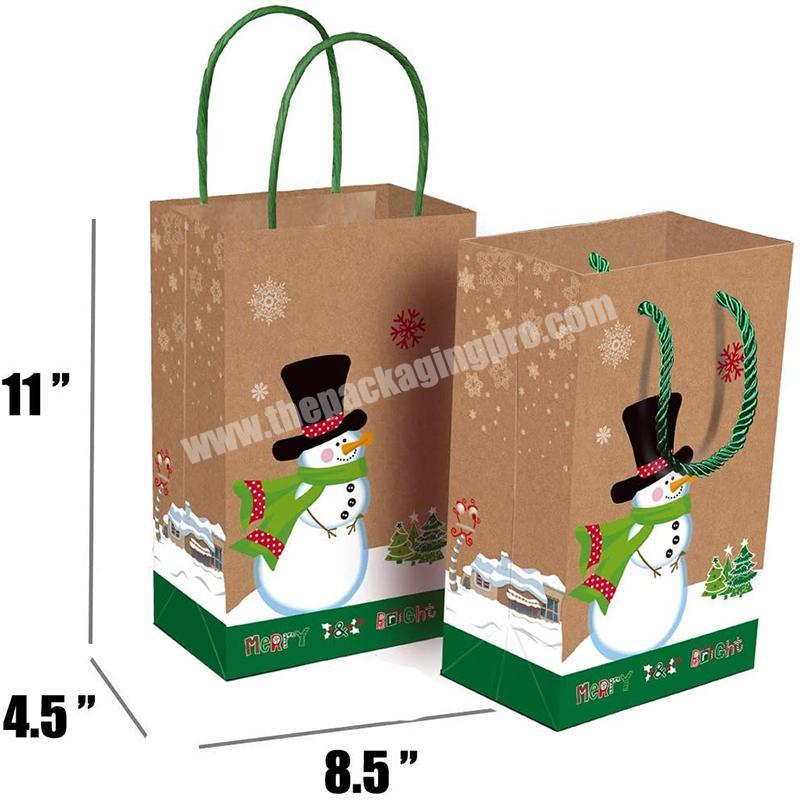 In Stock Manufacturer Low Cost Christmas Cheap Brown Kraft Paper Bag For ClothingGiftFoodPackaging