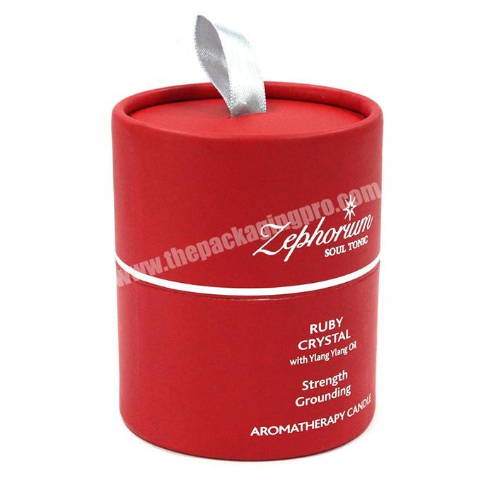 Innovative round candle paper tube packaging luxury candle packaging boxes round candle box