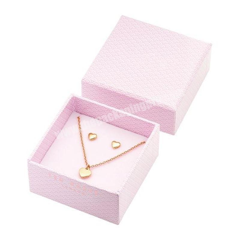 Jewelry Box Paper Luxury Gold Necklace Pantone Customized Ribbon Eva Logo
