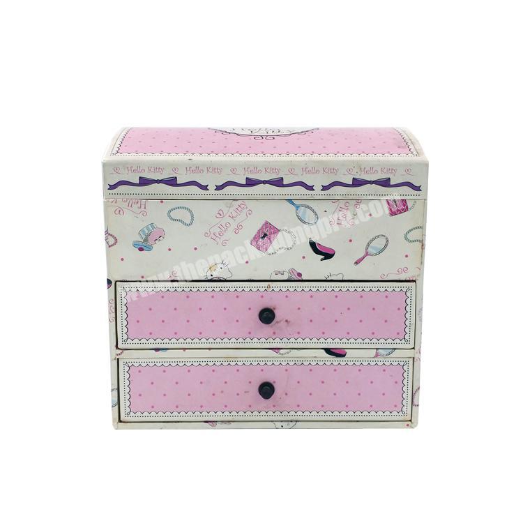 Jewelry Box With Drawers Paperboard Packing Box Customized  Box With Logo Jewelry Gift