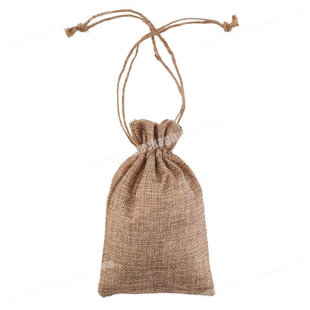Jute Drawstring Bags for Wedding Party Favor, Jewelry Pouch, Gifts