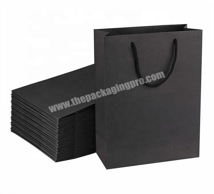 Kraft Black Gift Party Craft 100% Recyclable Print Paper Shopping Bag