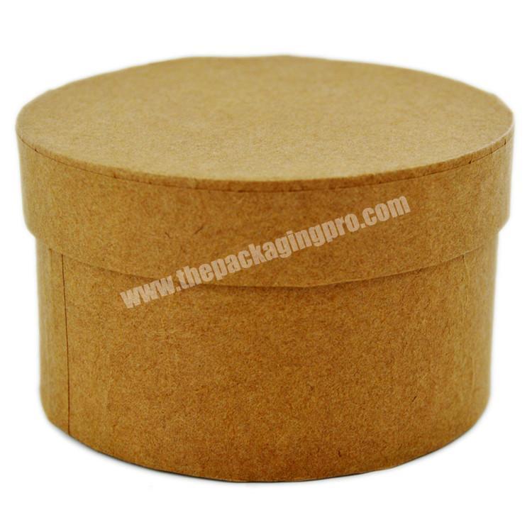 kraft cardboard packaging paper round box