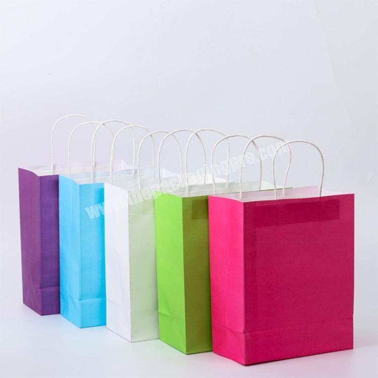 kraft little bags customized gift bag and gift box paper bags with your own logo